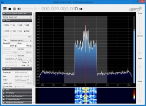 Spectrum of AF output from IC-7610 USB socket